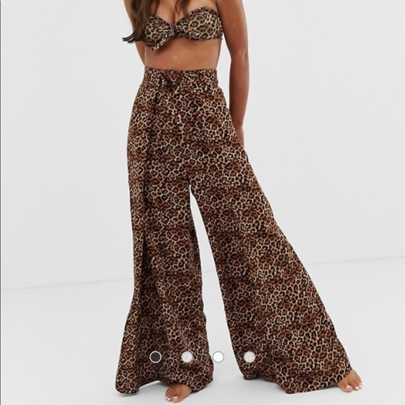 Monki Leopard Print Pants 